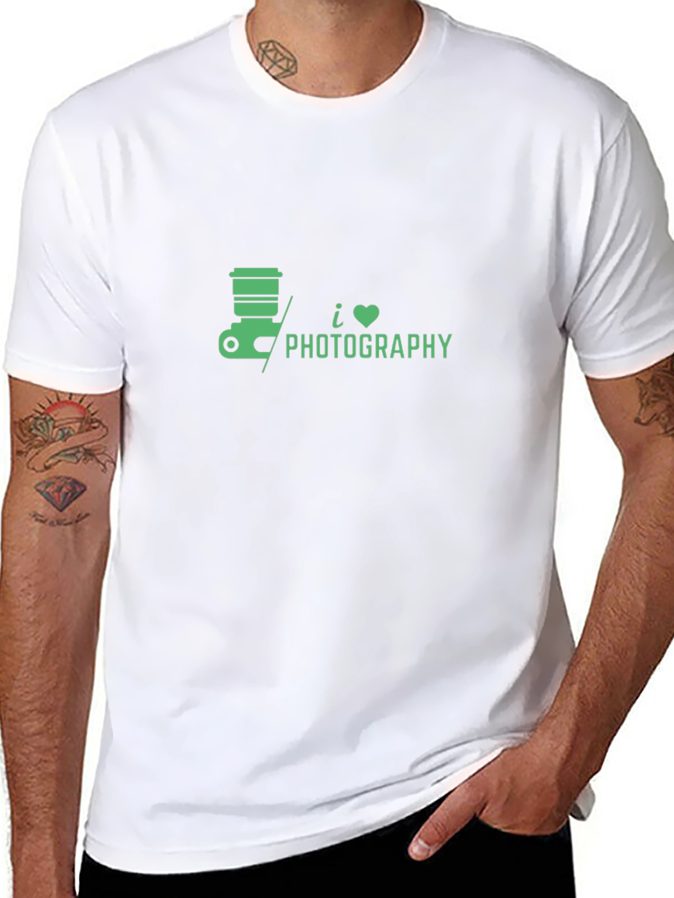 I Love Photography Black T-Shirt