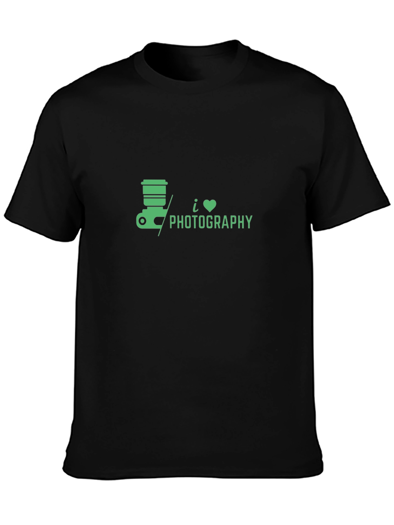 I Love Photography Black T-Shirt