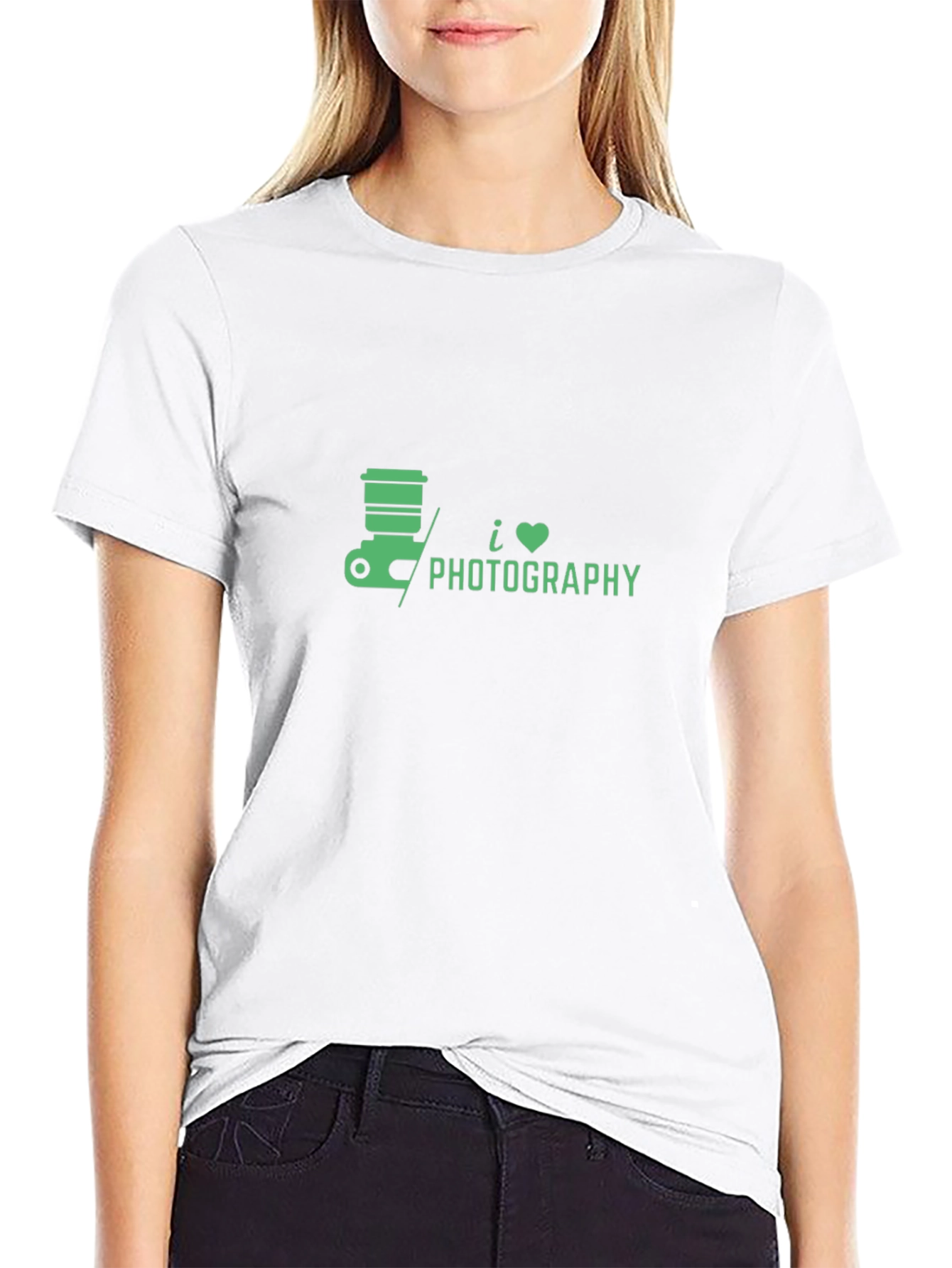 I Love Photography Black T-Shirt