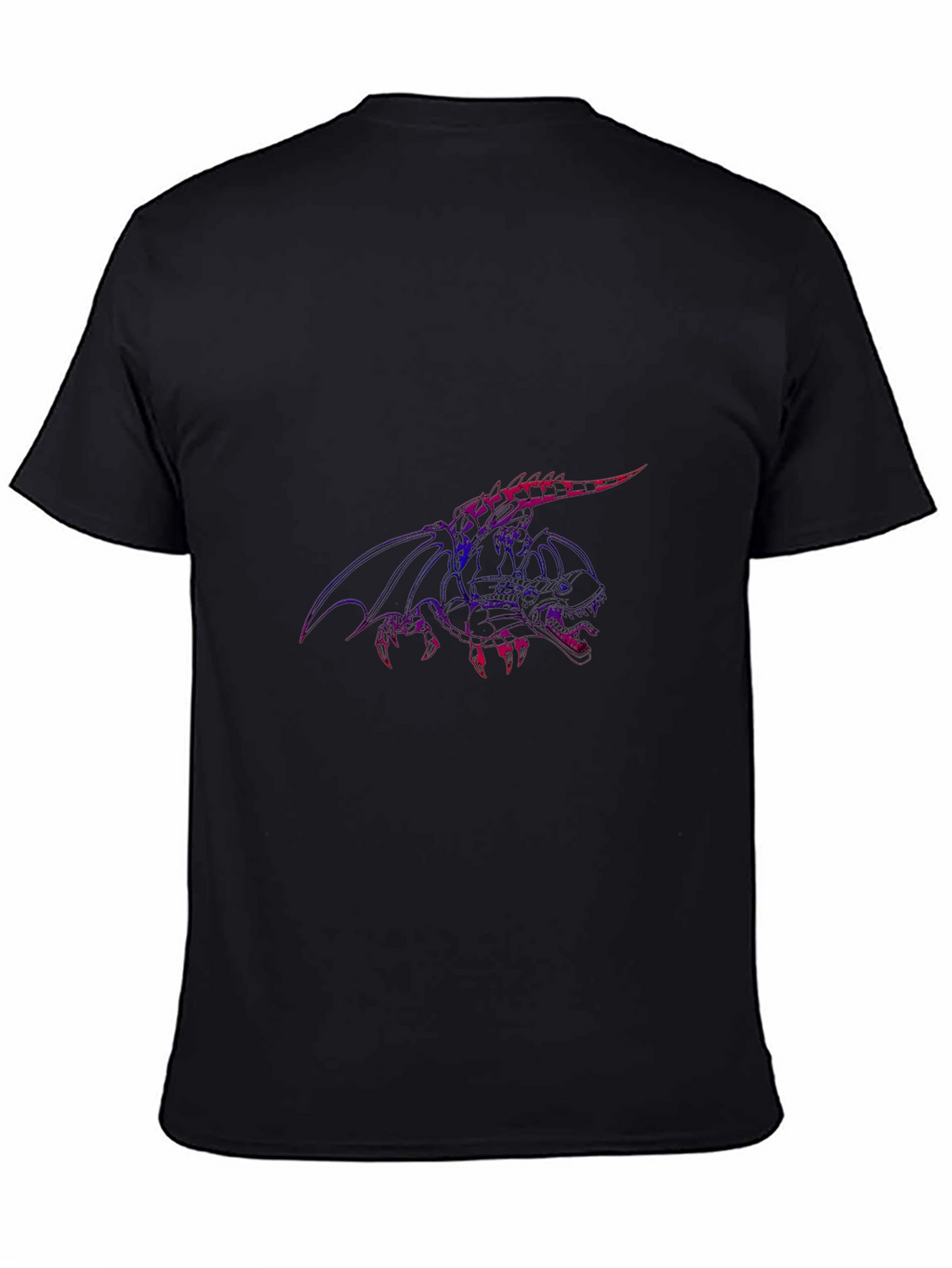 Dragon Graphic Tee - Mens Black Short Sleeve