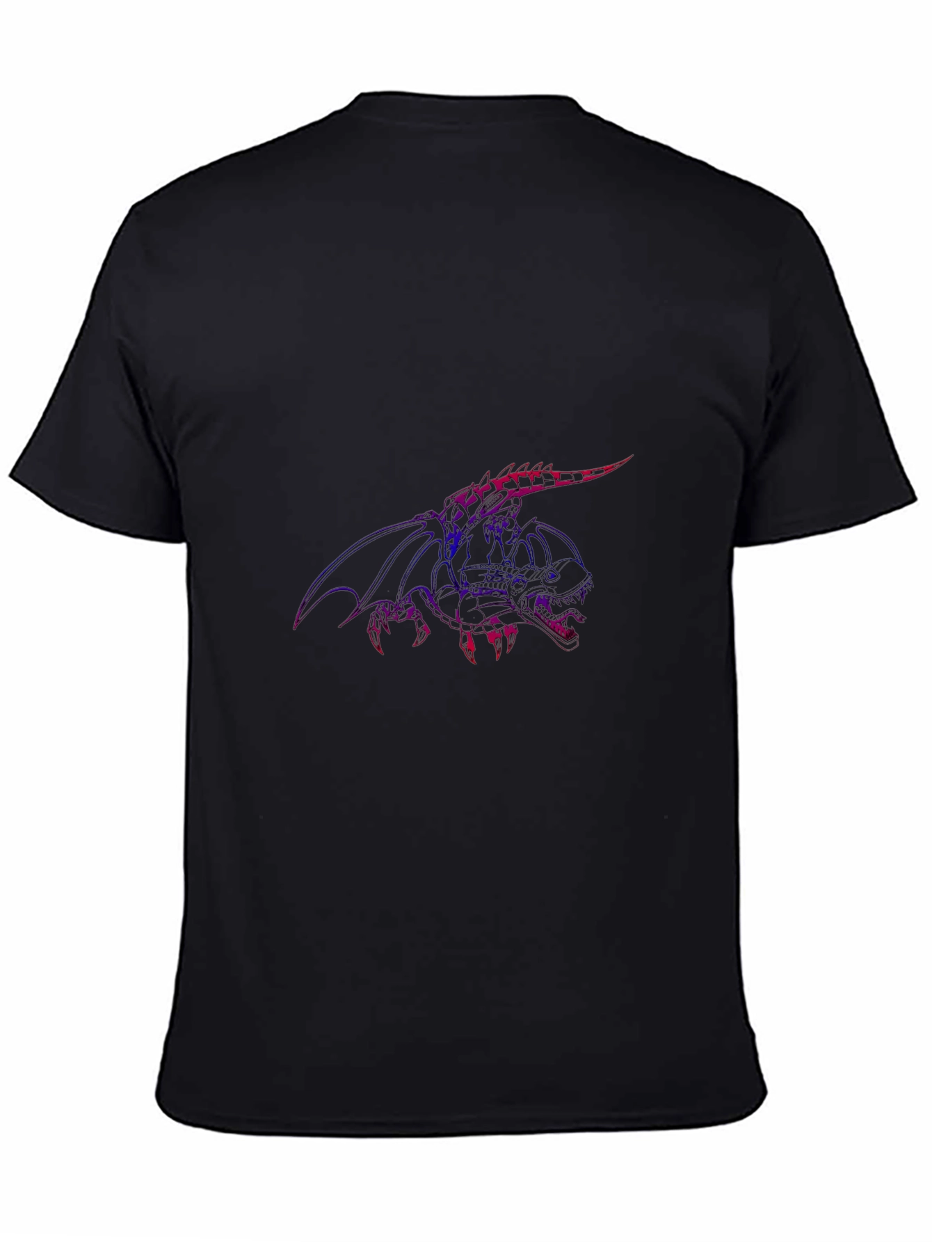 Dragon Graphic Tee - Mens Black Short Sleeve
