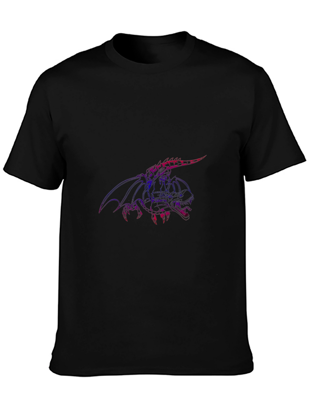 Dragon Graphic Tee - Mens Black Short Sleeve