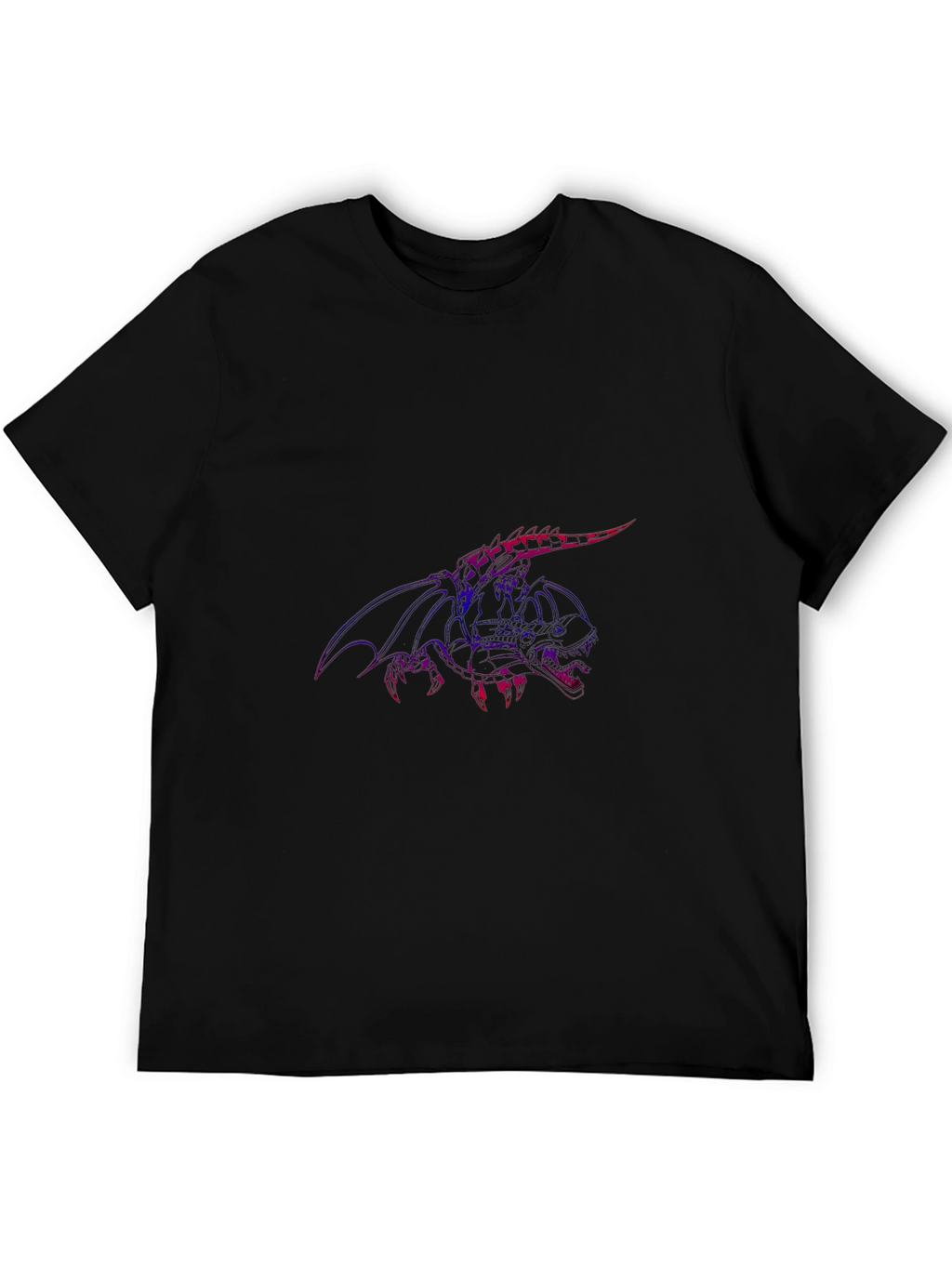Dragon Graphic Tee - Mens Black Short Sleeve