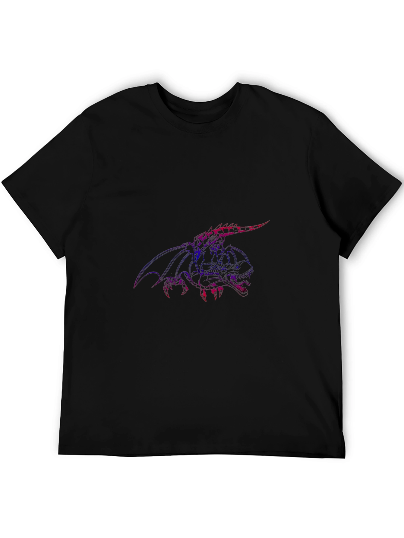 Dragon Graphic Tee - Mens Black Short Sleeve