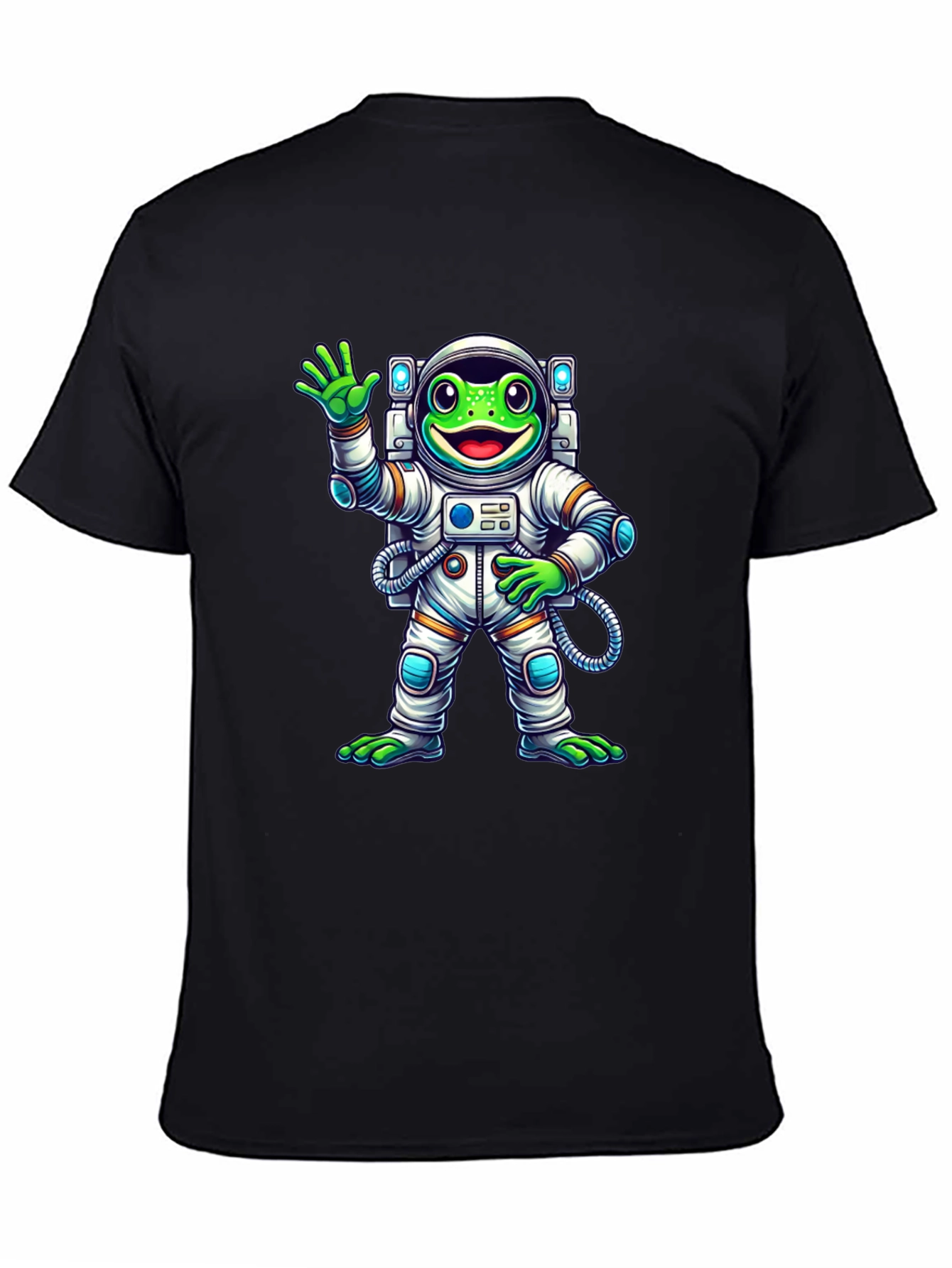 Astronaut Frog Graphic Tee - Cool Space Design
