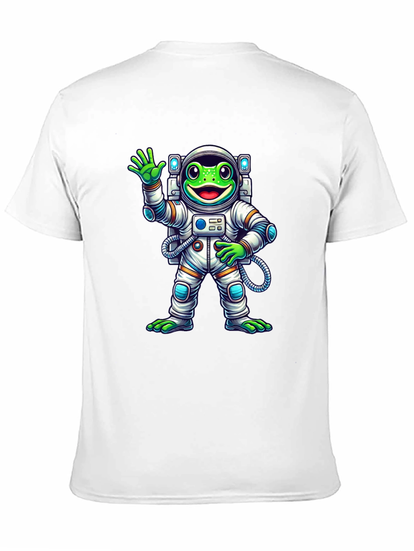 Astronaut Frog Graphic Tee - Cool Space Design