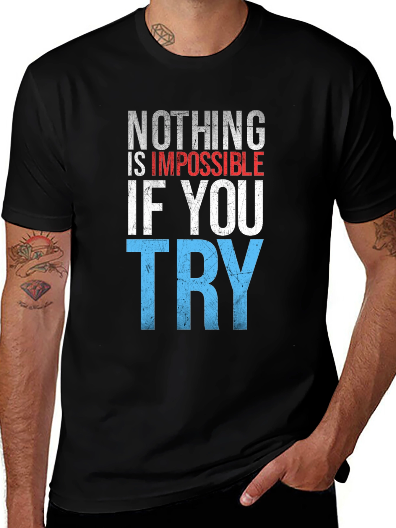 Inspirational Graphic T-Shirt: Nothing is Impossible