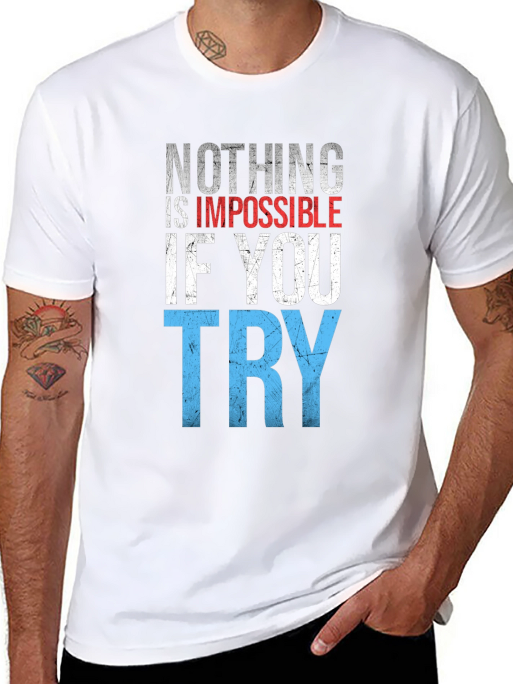 Inspirational Graphic T-Shirt: Nothing is Impossible
