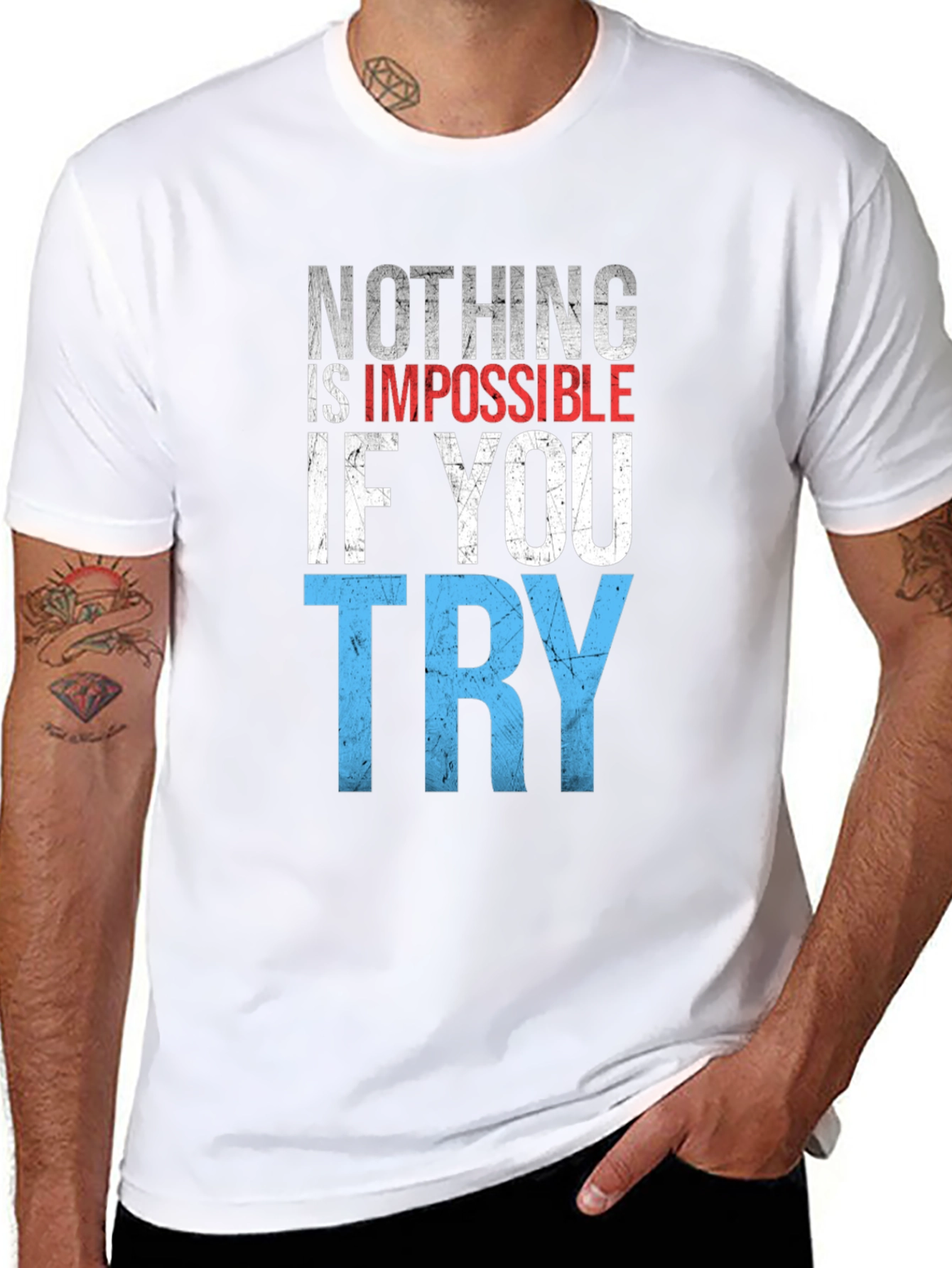 Inspirational Graphic T-Shirt: Nothing is Impossible