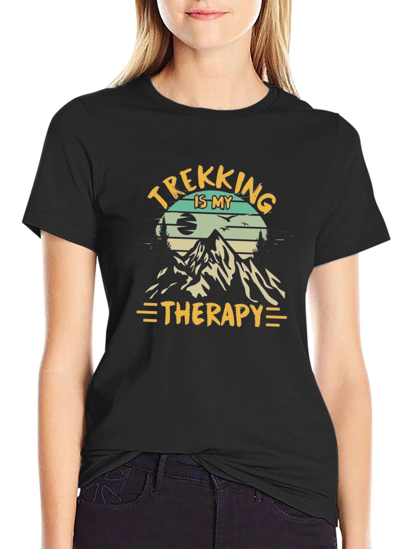 Trekking Therapy Graphic Tee - Adventure Awaits!