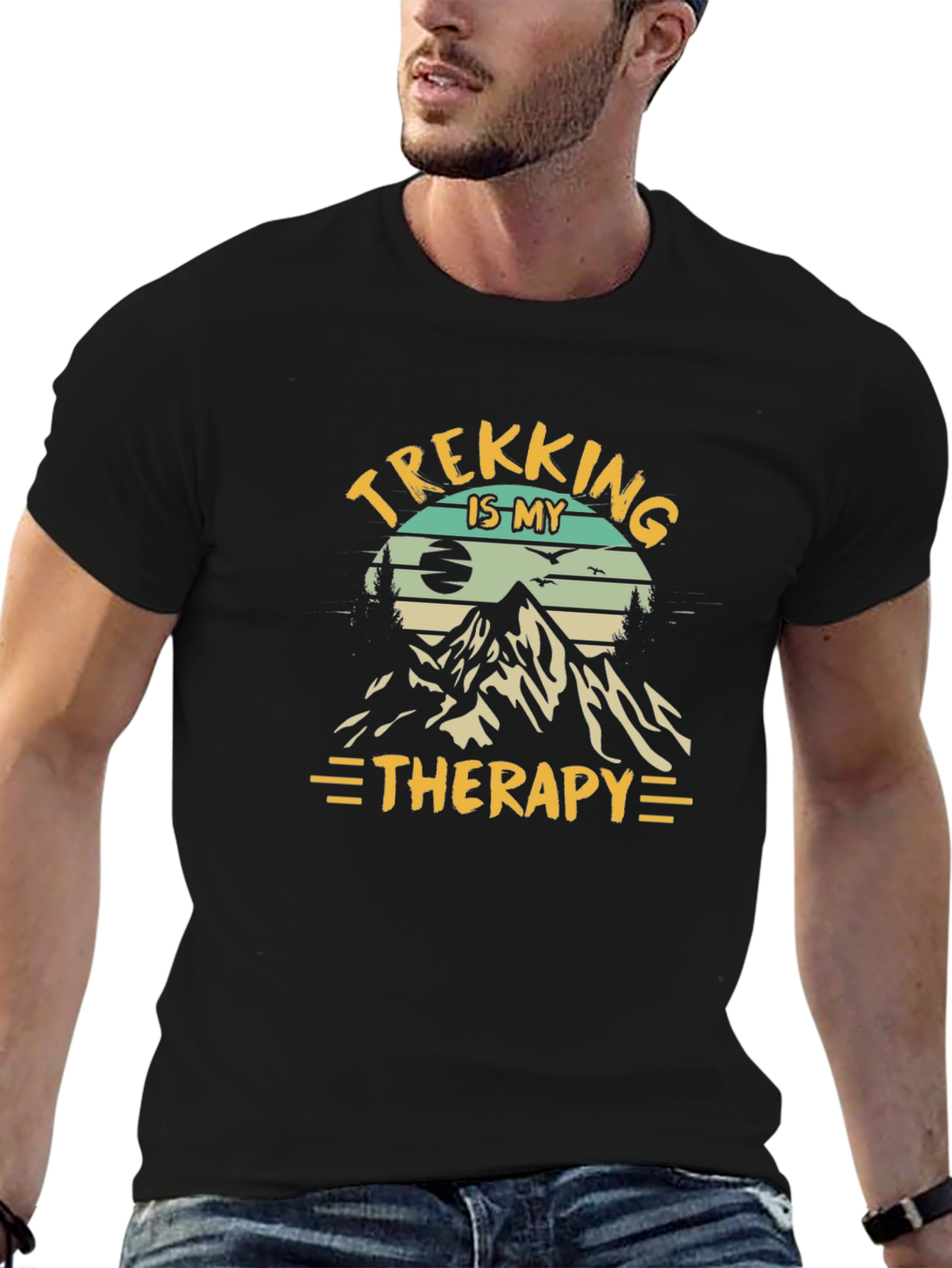 Trekking Therapy Graphic Tee - Adventure Awaits!