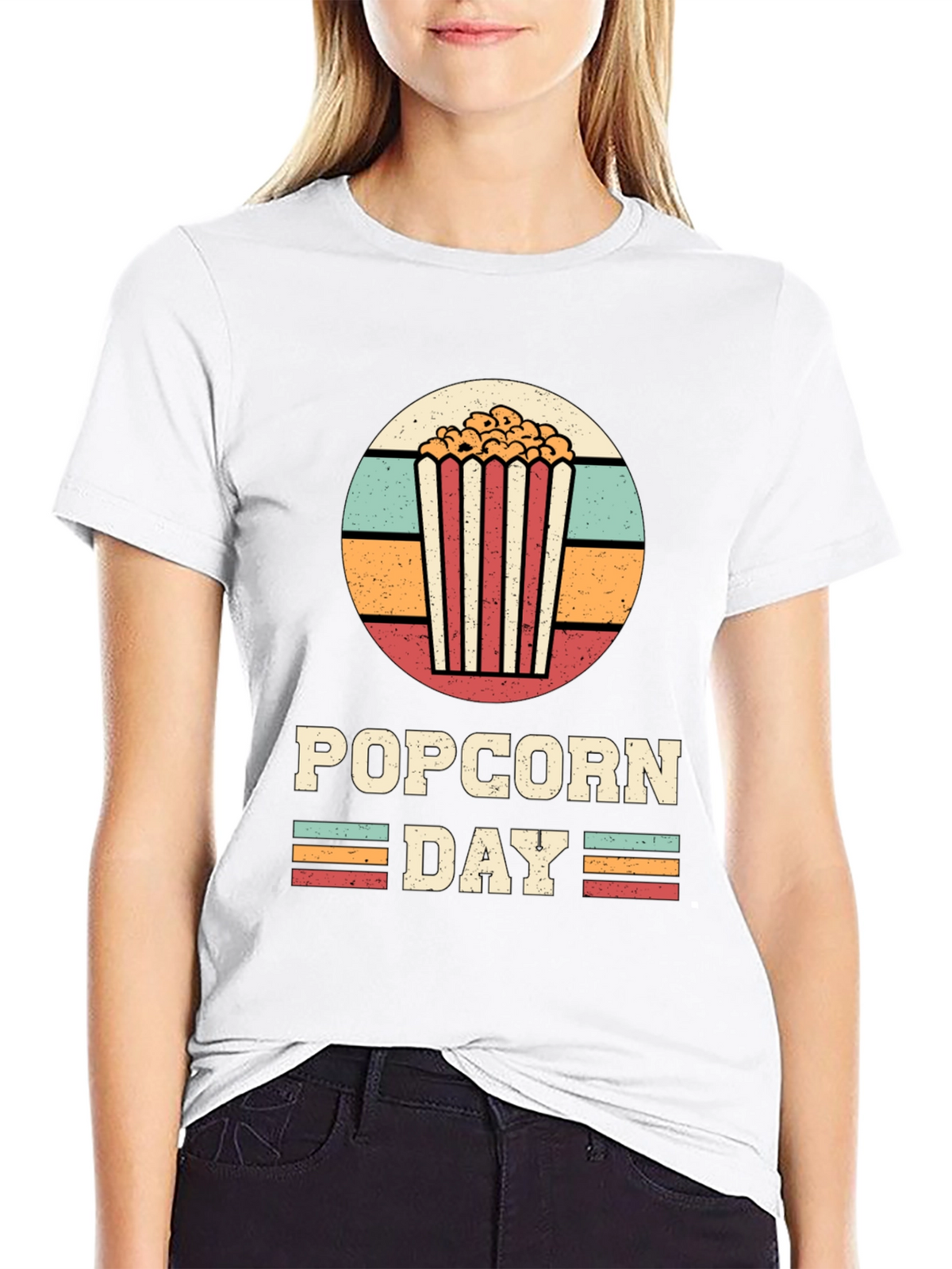 Retro Popcorn Day T-Shirt - Celebrate in Style!