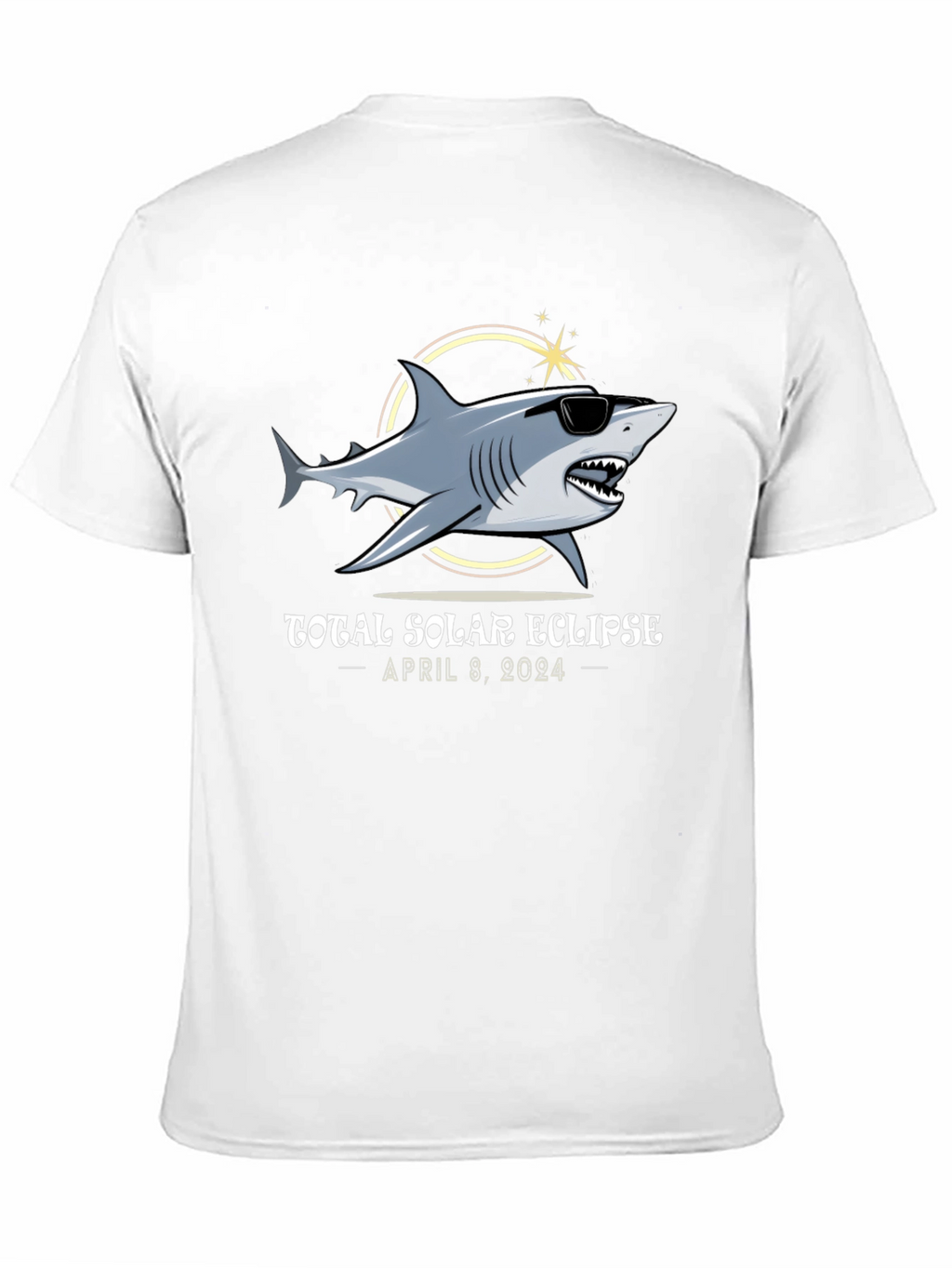 Total Solar Eclipse 2024 Shark T-Shirt
