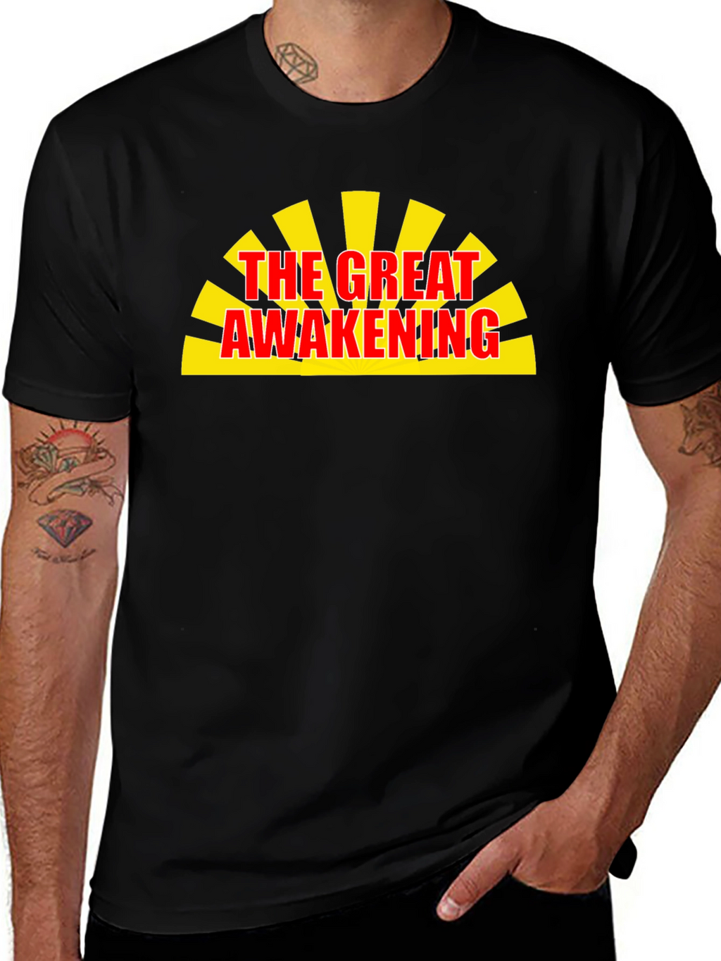 The Great Awakening Graphic Tee - Black