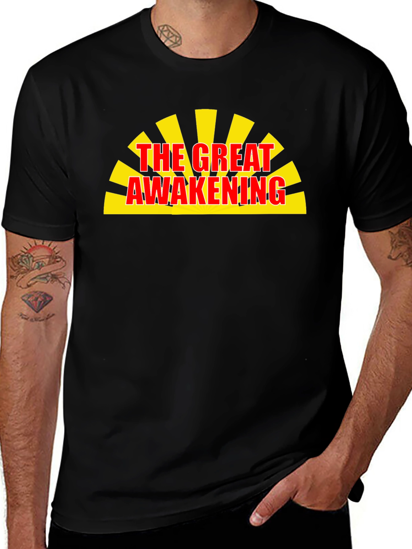 The Great Awakening Graphic Tee - Black