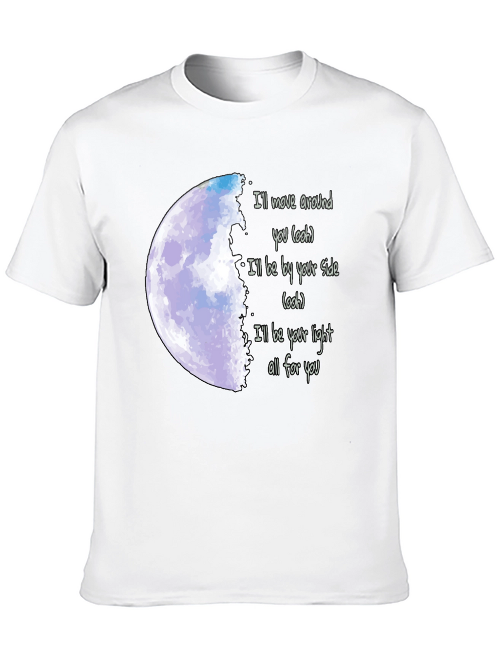 Moonlight Serenade Tee - Lyrics T-Shirt