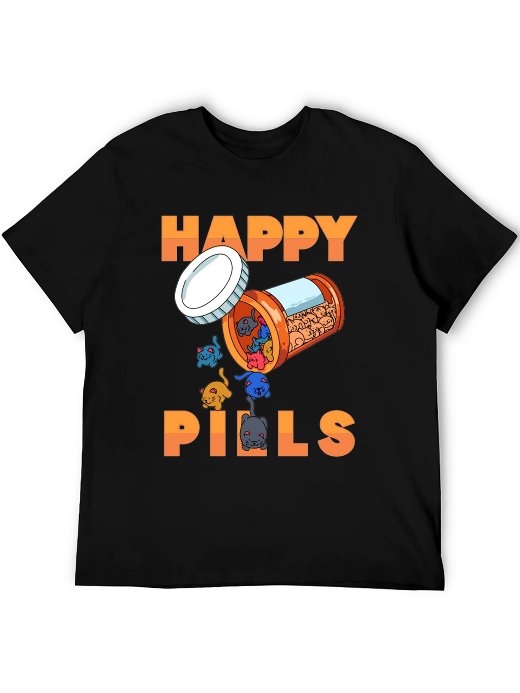 Happy Pills T-Shirt - Cat Lover Edition