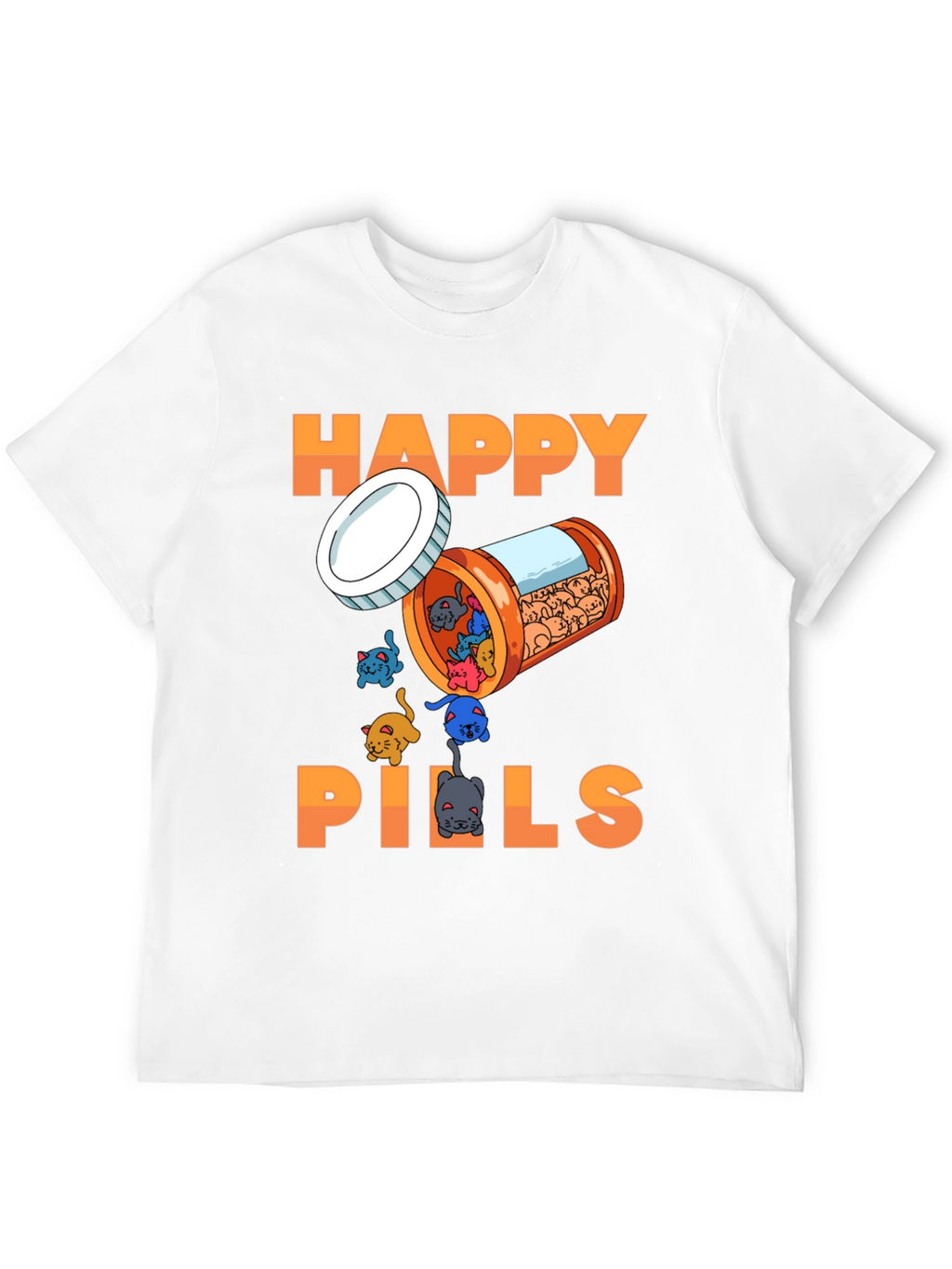 Happy Pills T-Shirt - Cat Lover Edition