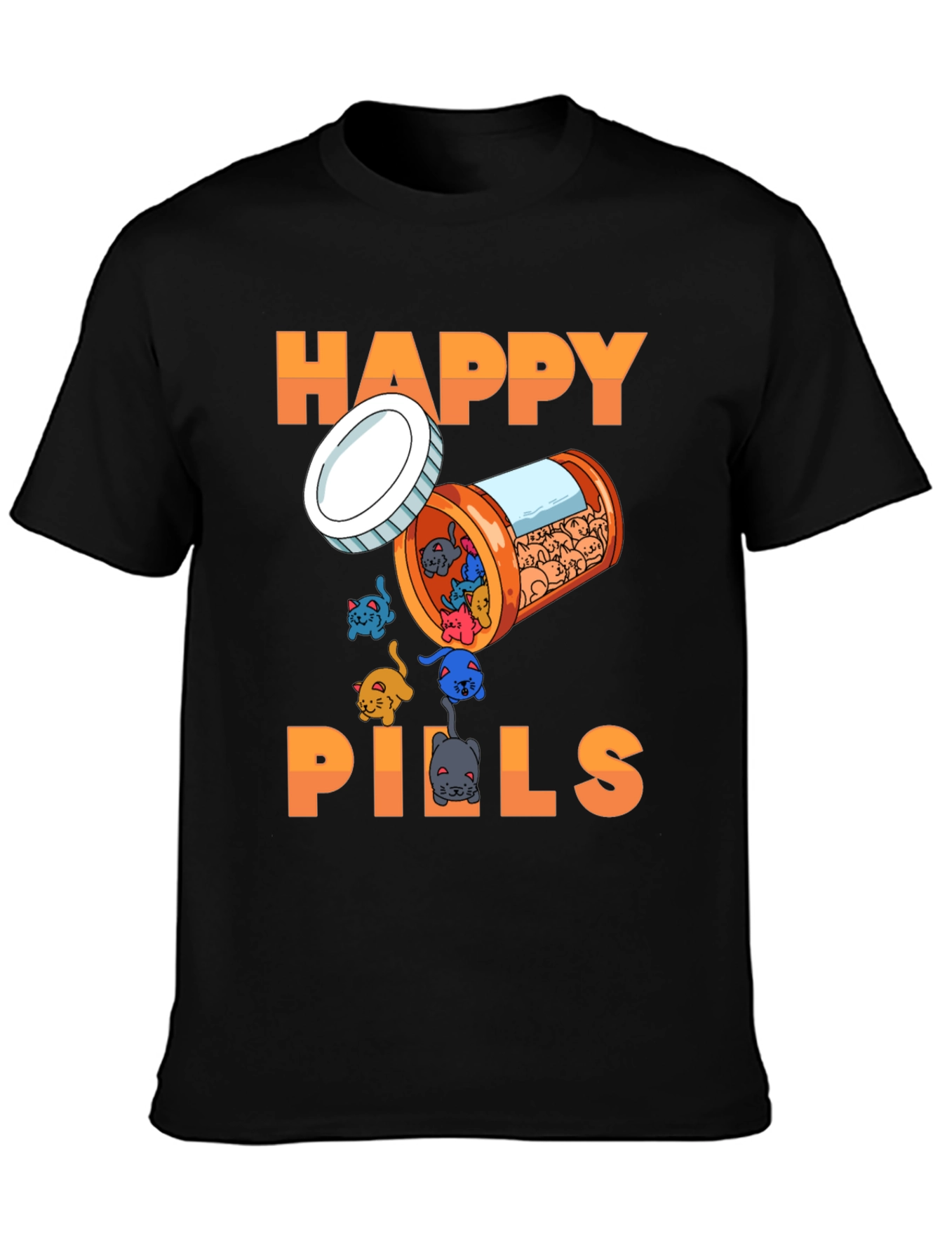 Happy Pills T-Shirt - Cat Lover Edition
