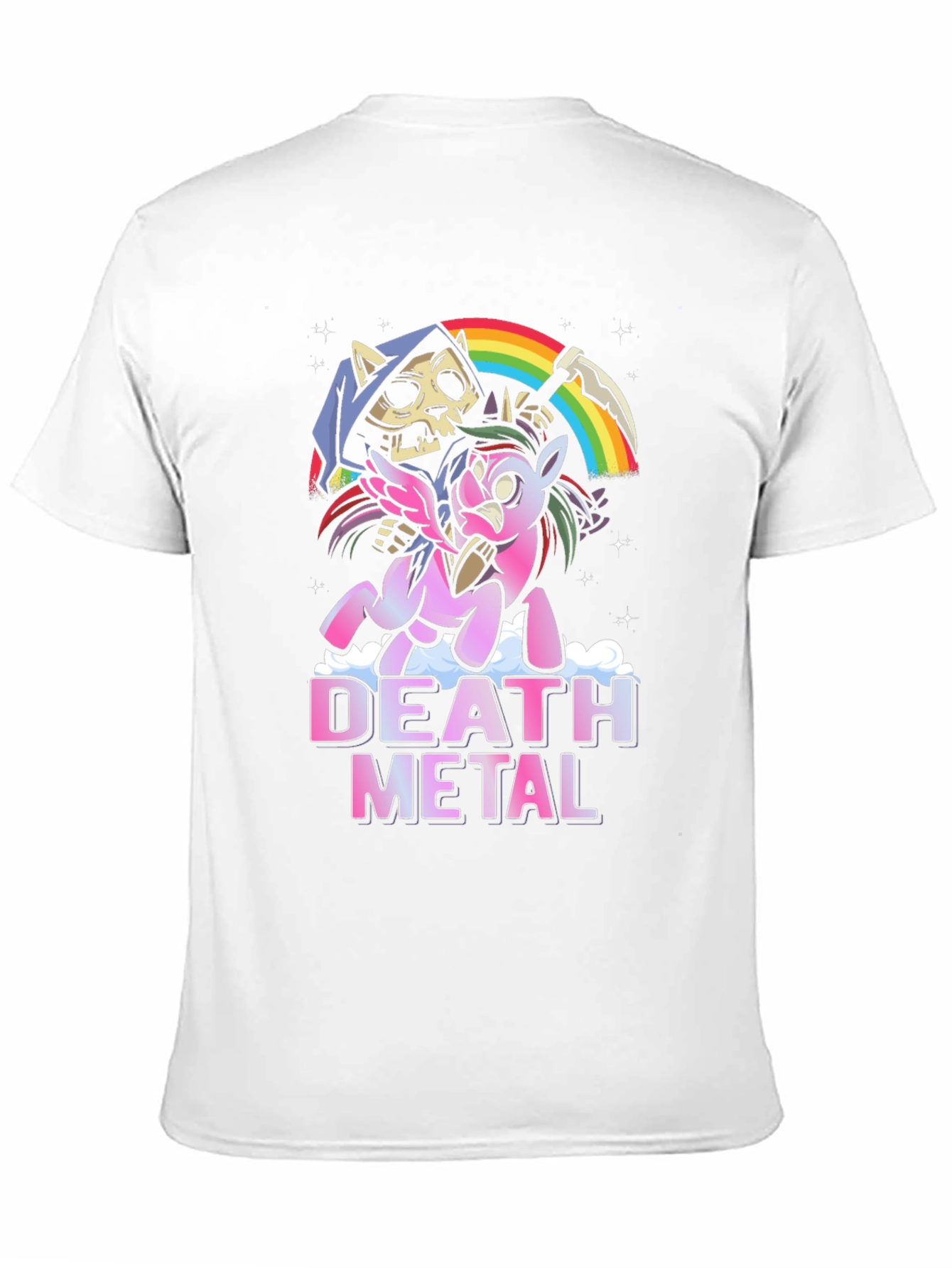 Death Metal Unicorn T-Shirt - Grim Reaper Fantasy Tee