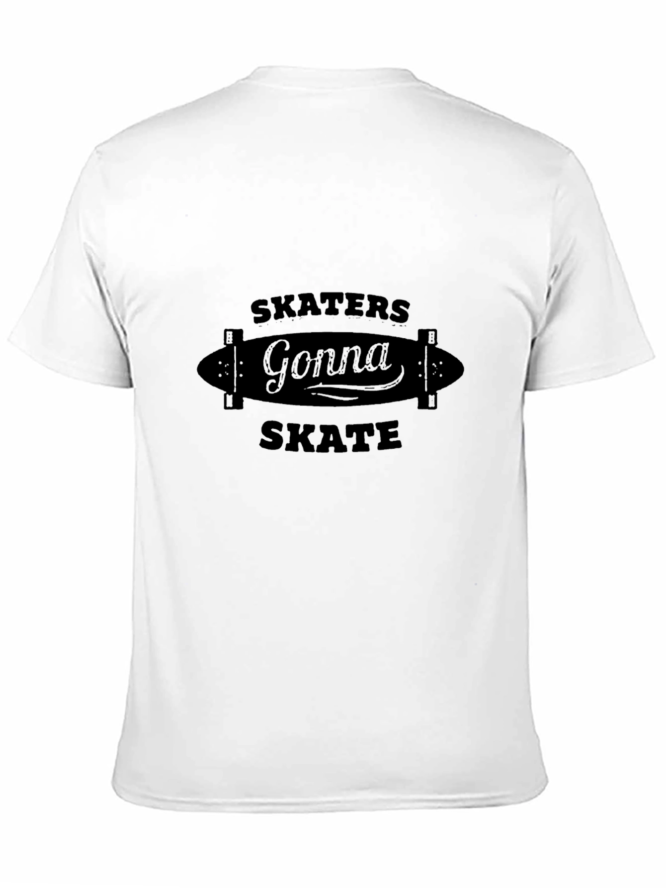 Skaters Gonna Skate Graphic Tee - Black