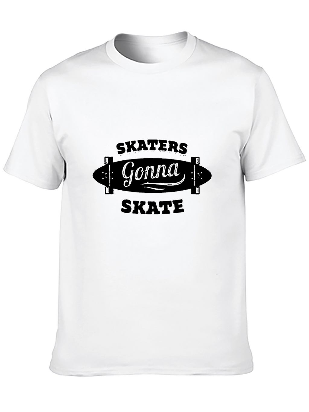 Skaters Gonna Skate Graphic Tee - Black