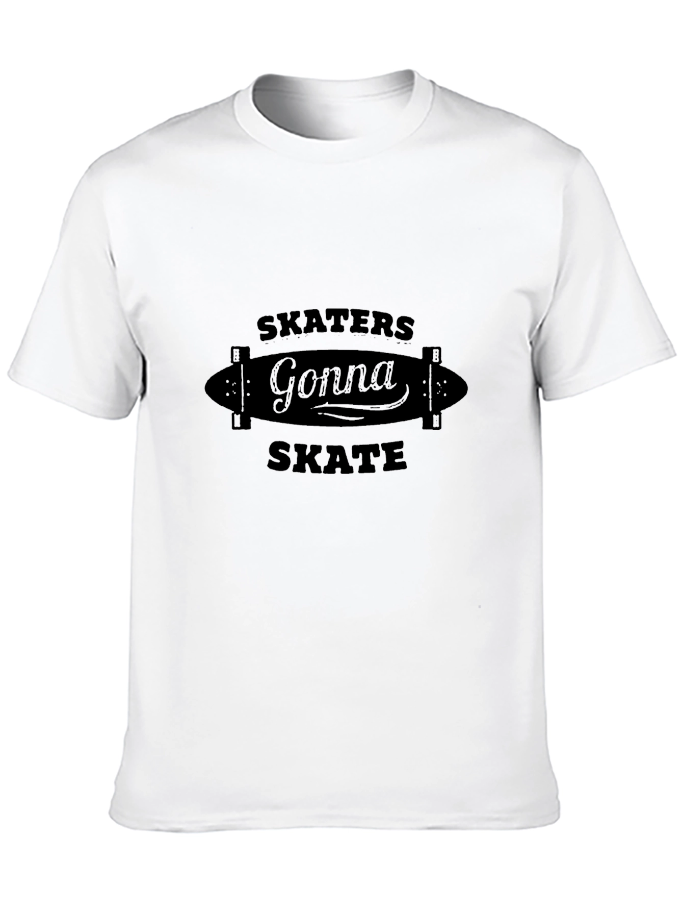 Skaters Gonna Skate Graphic Tee - Black