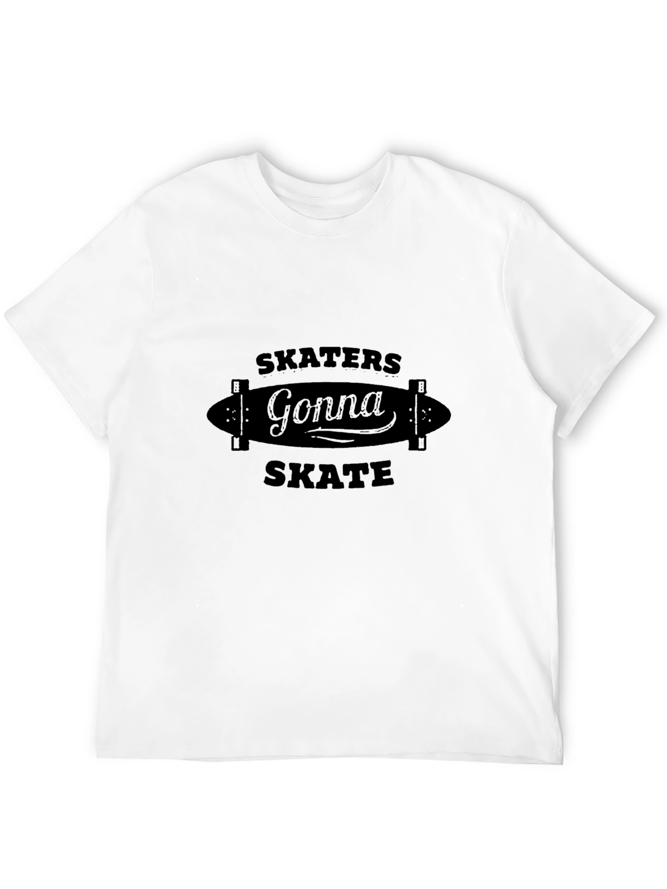 Skaters Gonna Skate Graphic Tee - Black