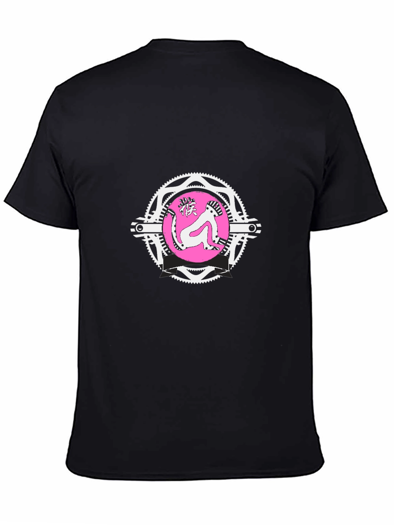 Monkey Graphic Tee - Quirky Mens Black T-Shirt