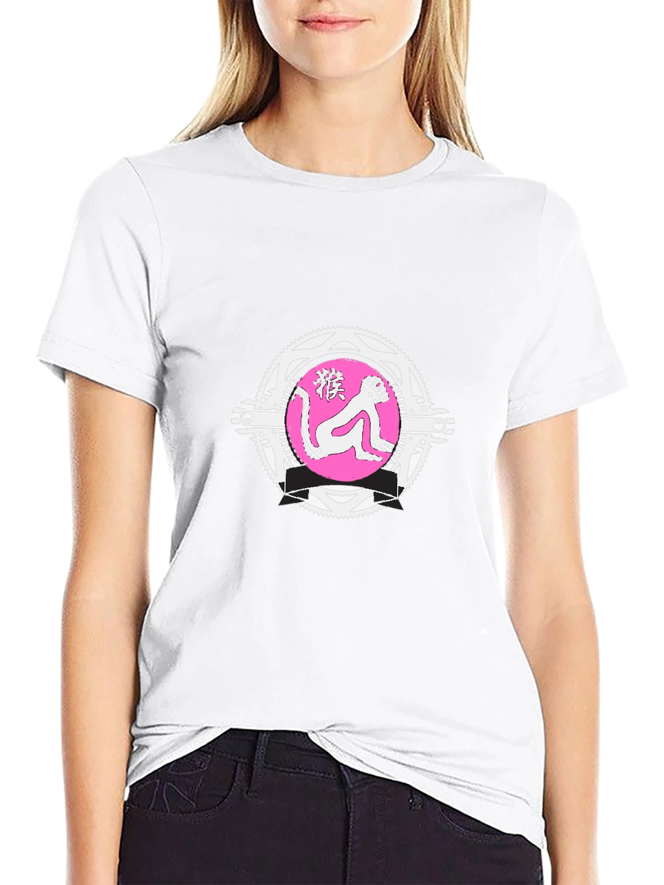 Monkey Graphic Tee - Quirky Mens Black T-Shirt