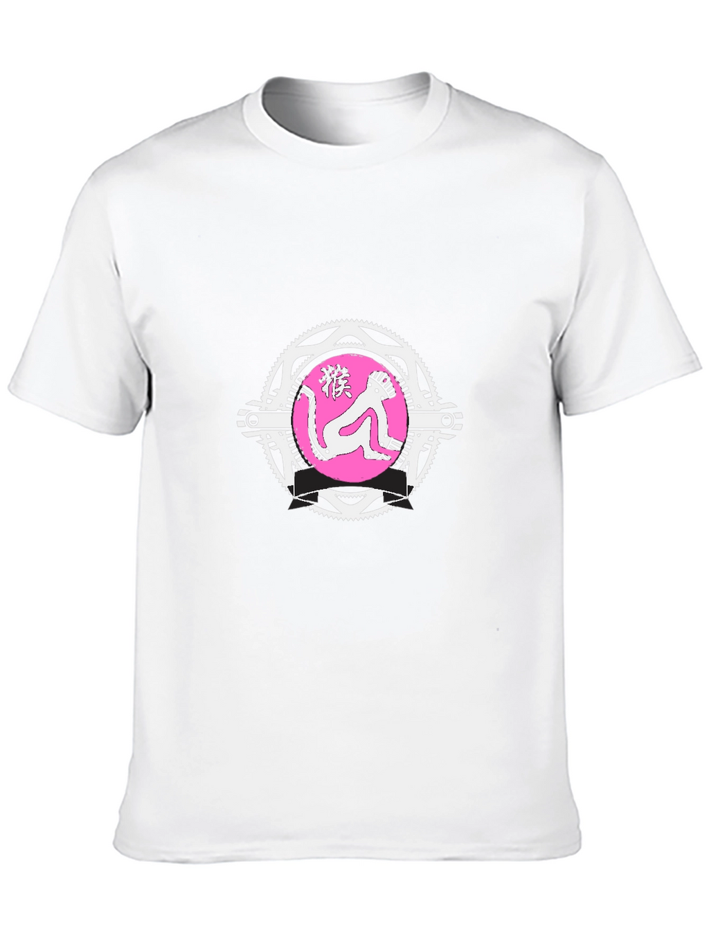 Monkey Graphic Tee - Quirky Mens Black T-Shirt