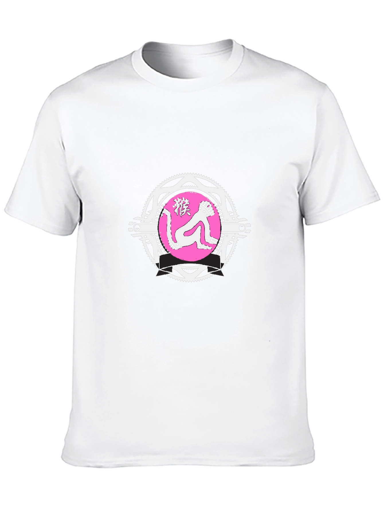 Monkey Graphic Tee - Quirky Mens Black T-Shirt