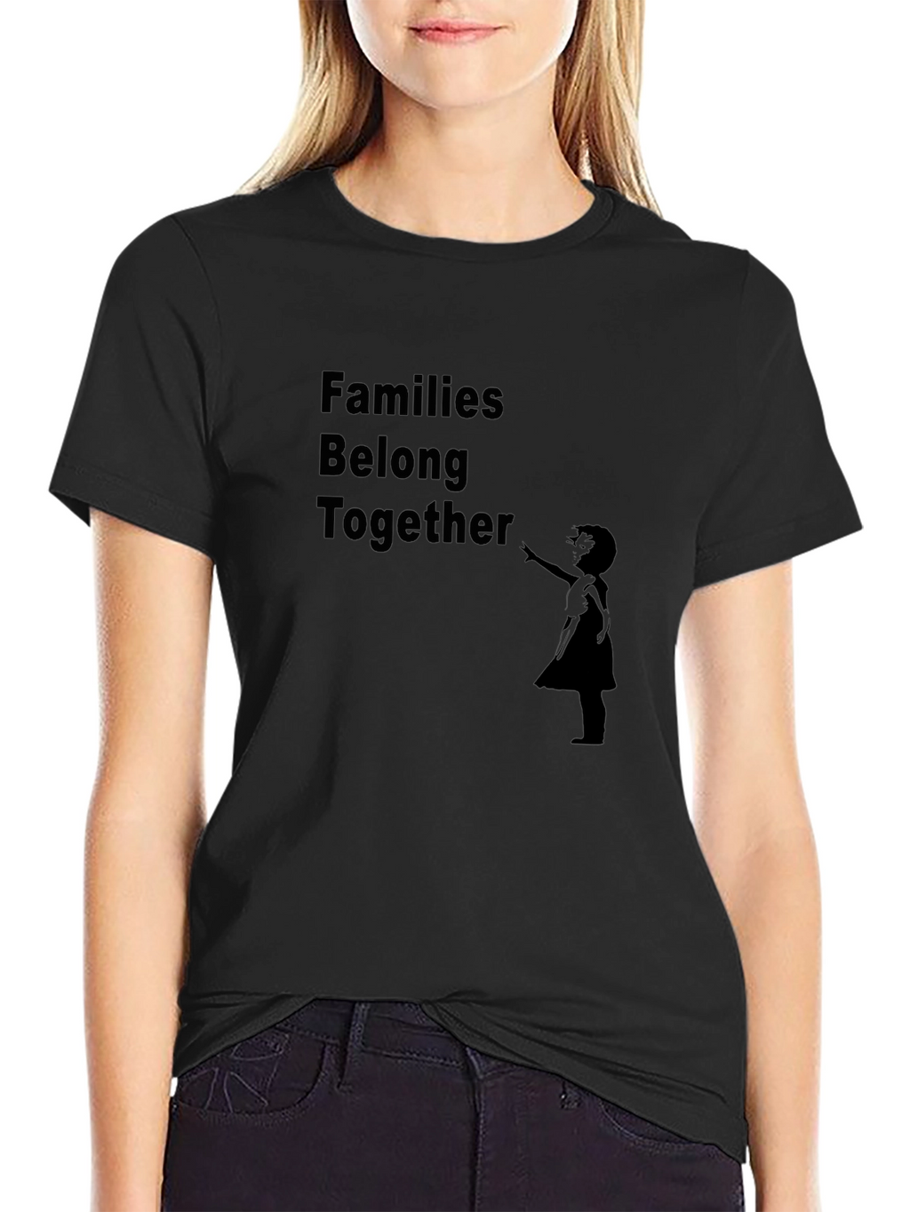 Families Belong Together Graphic Tee - Black
