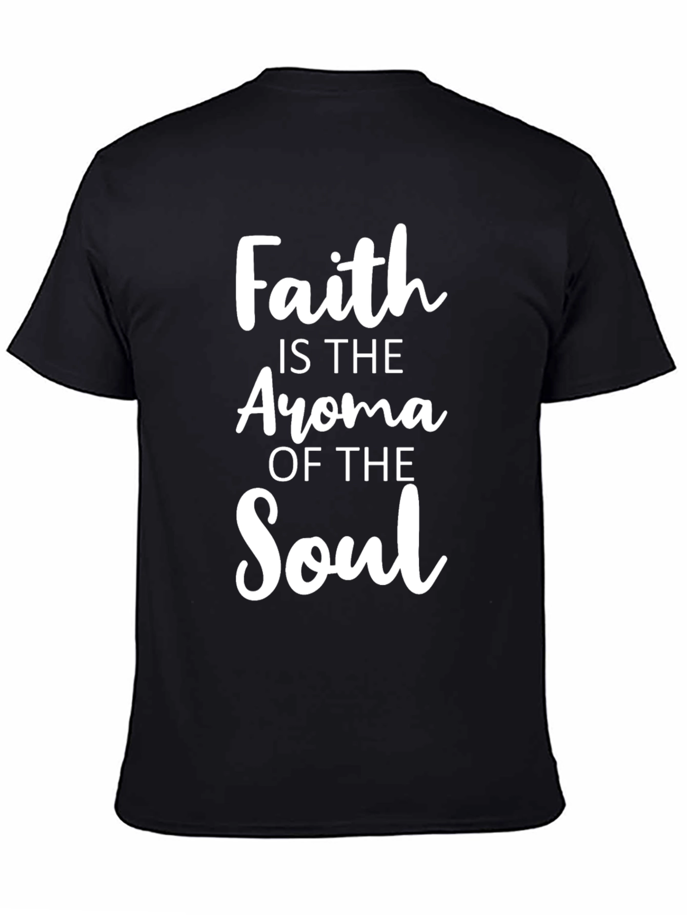 Faith Aroma Soul T-Shirt - Spiritual Black Tee