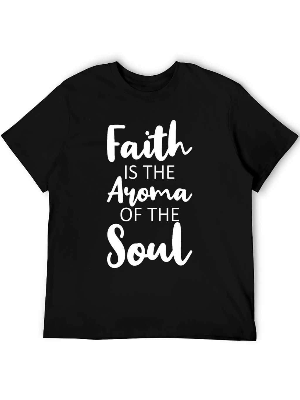 Faith Aroma Soul T-Shirt - Spiritual Black Tee