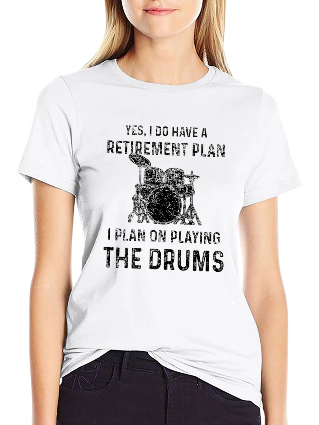 Drummer Retirement Plan Graphic T-Shirt