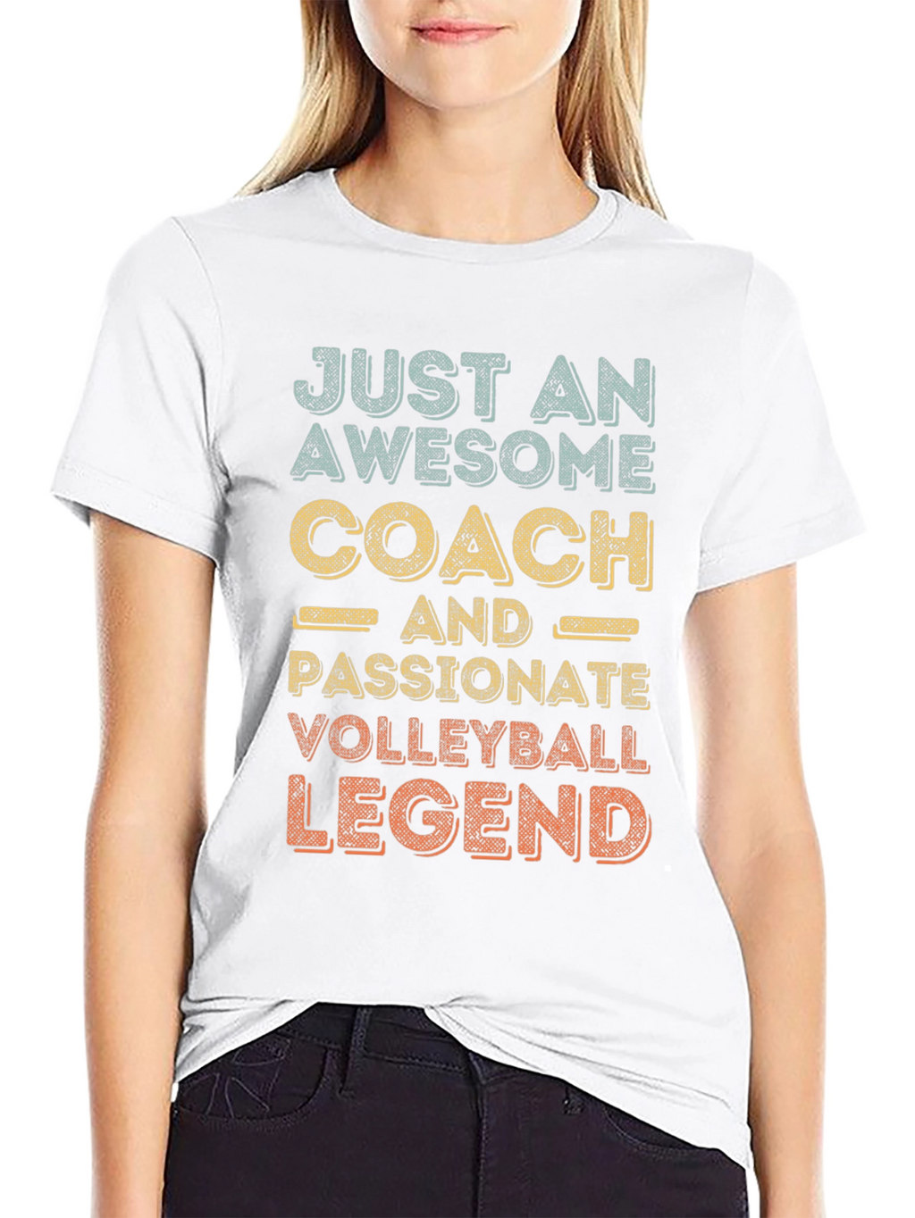 Awesome Volleyball Coach Legend Graphic Tee