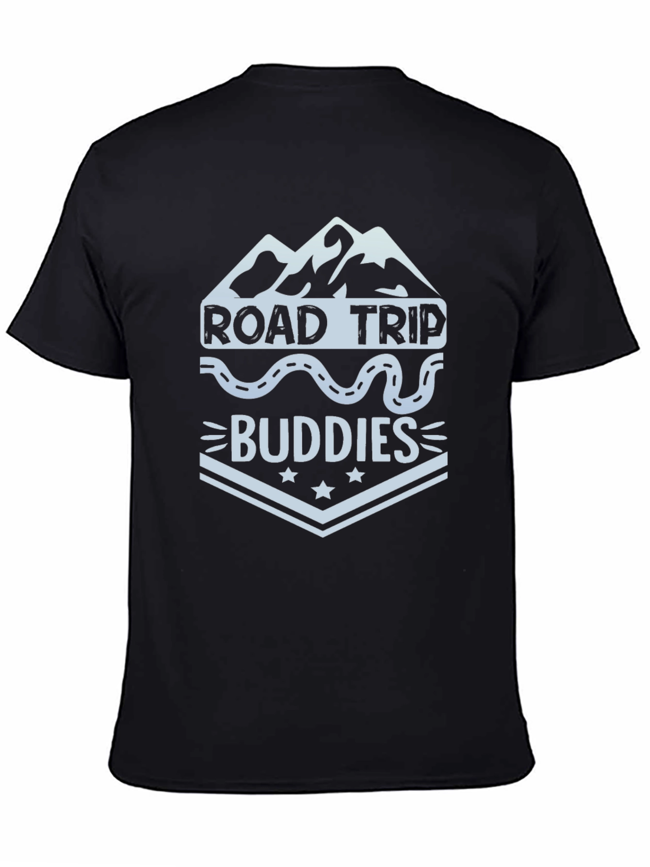 Road Trip Buddies Graphic Tee - Black