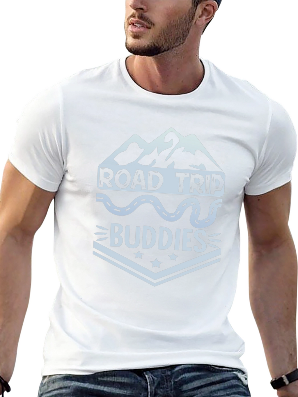Road Trip Buddies Graphic Tee - Black
