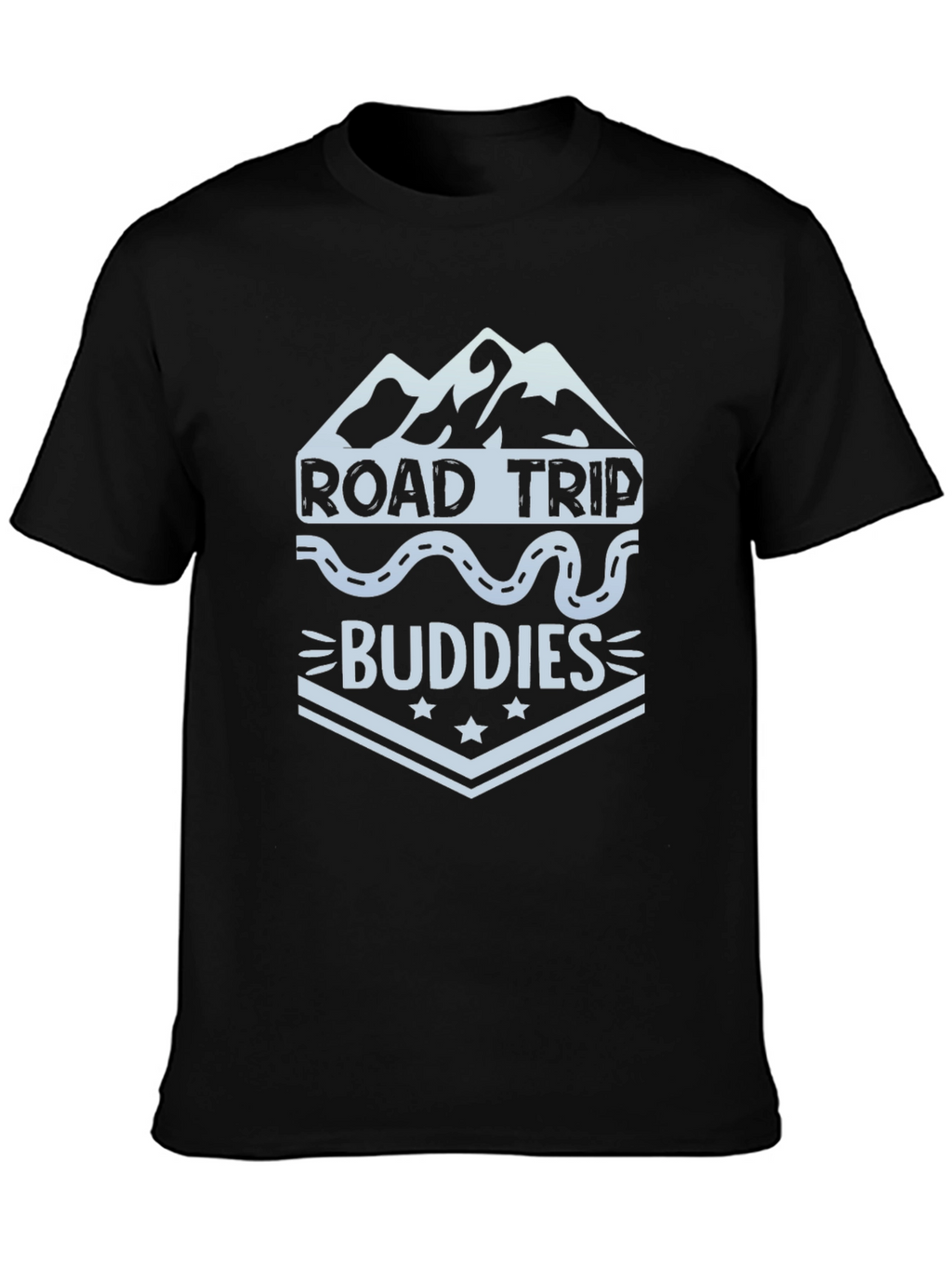 Road Trip Buddies Graphic Tee - Black
