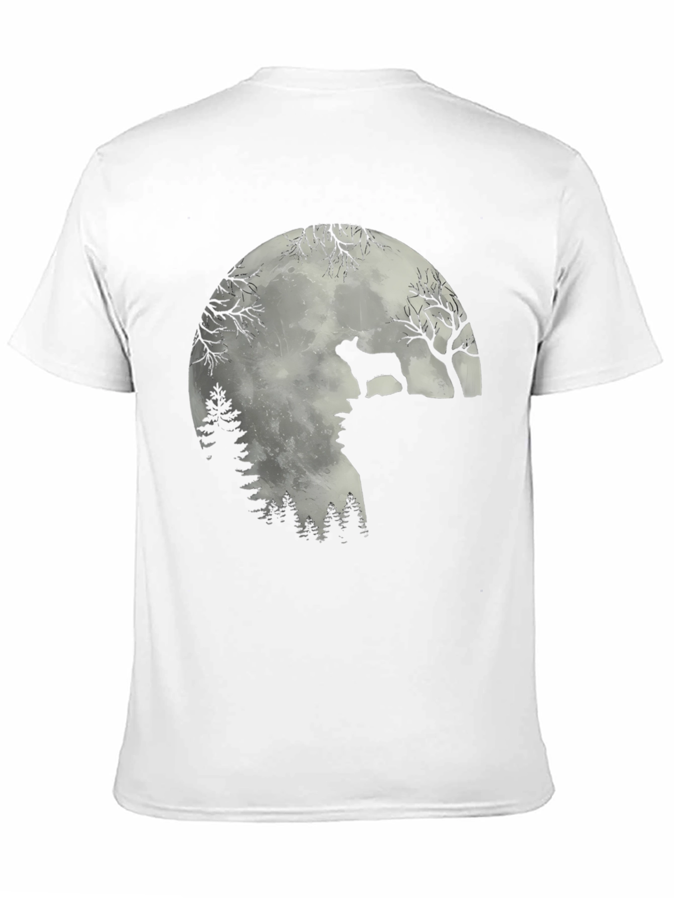 Dog Silhouette Moon T-Shirt