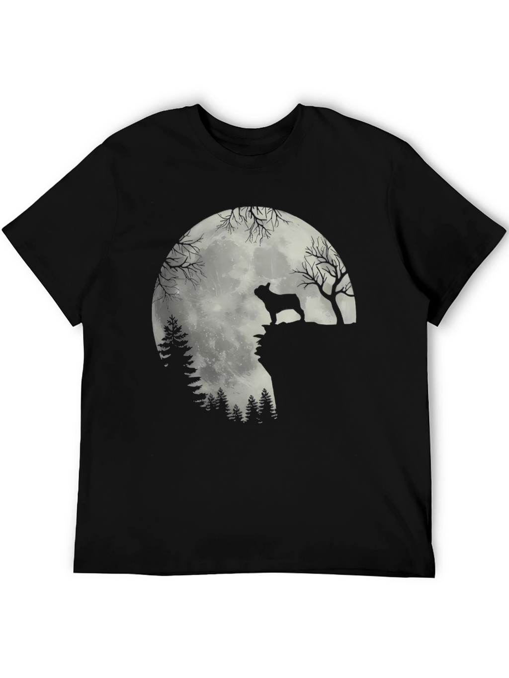 Dog Silhouette Moon T-Shirt