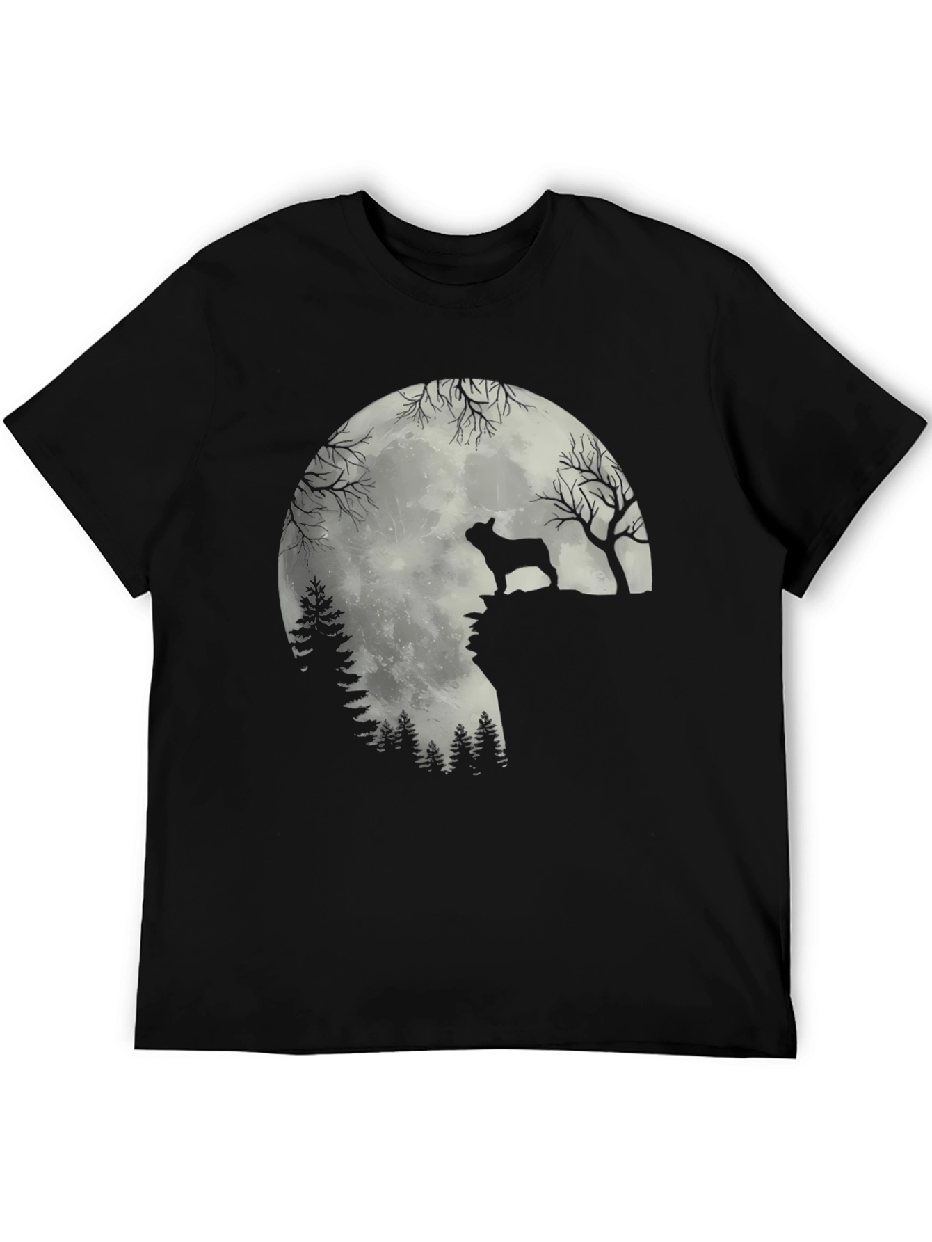 Dog Silhouette Moon T-Shirt
