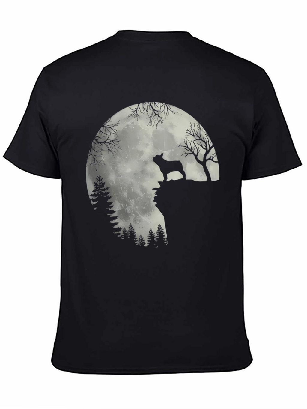 Dog Silhouette Moon T-Shirt