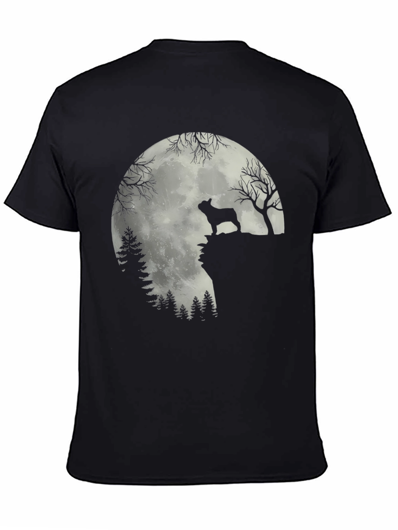 Dog Silhouette Moon T-Shirt