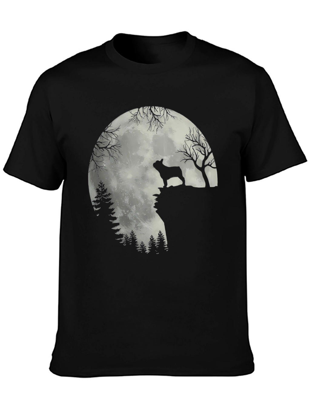Dog Silhouette Moon T-Shirt