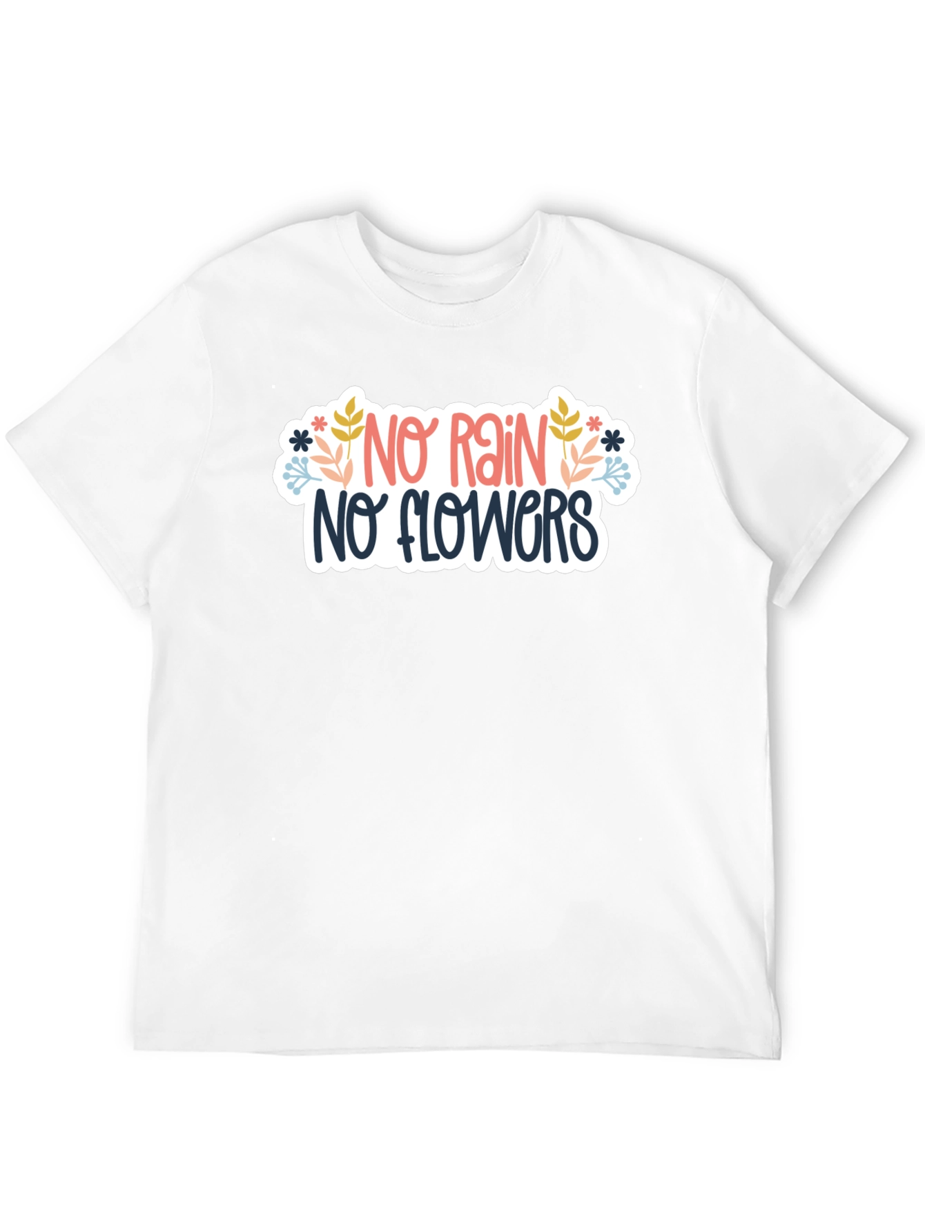 No Rain No Flowers Graphic Tee - Black