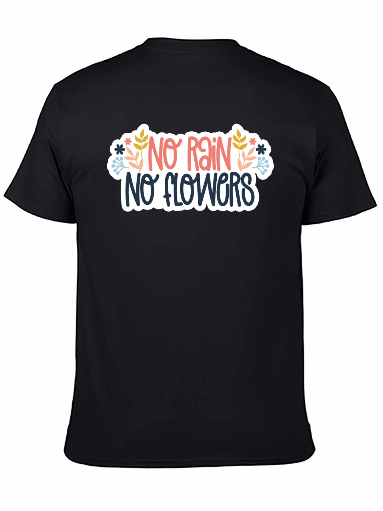 No Rain No Flowers Graphic Tee - Black