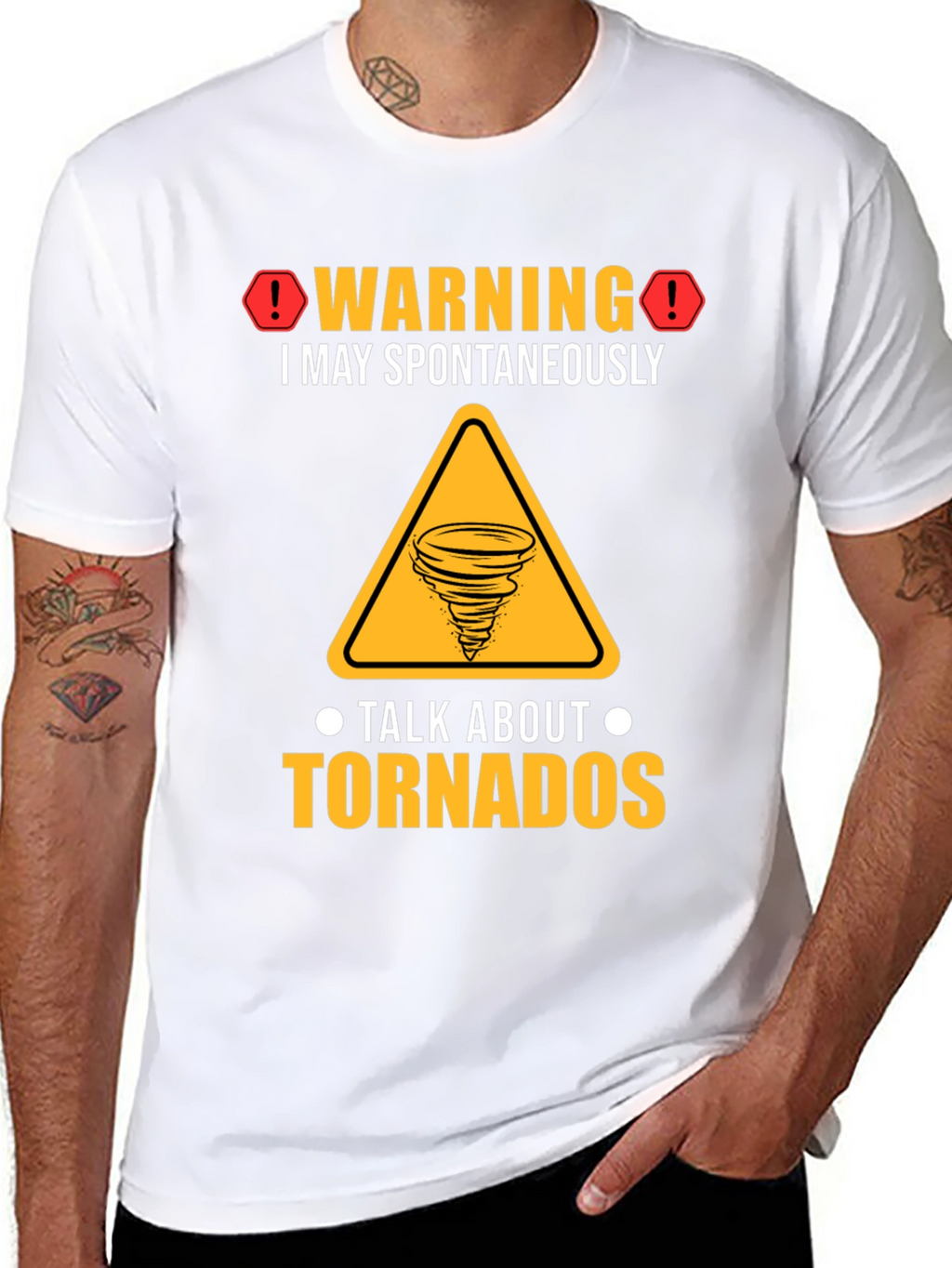 Warning Tornado T-Shirt: Spontaneous Tornado Talks!