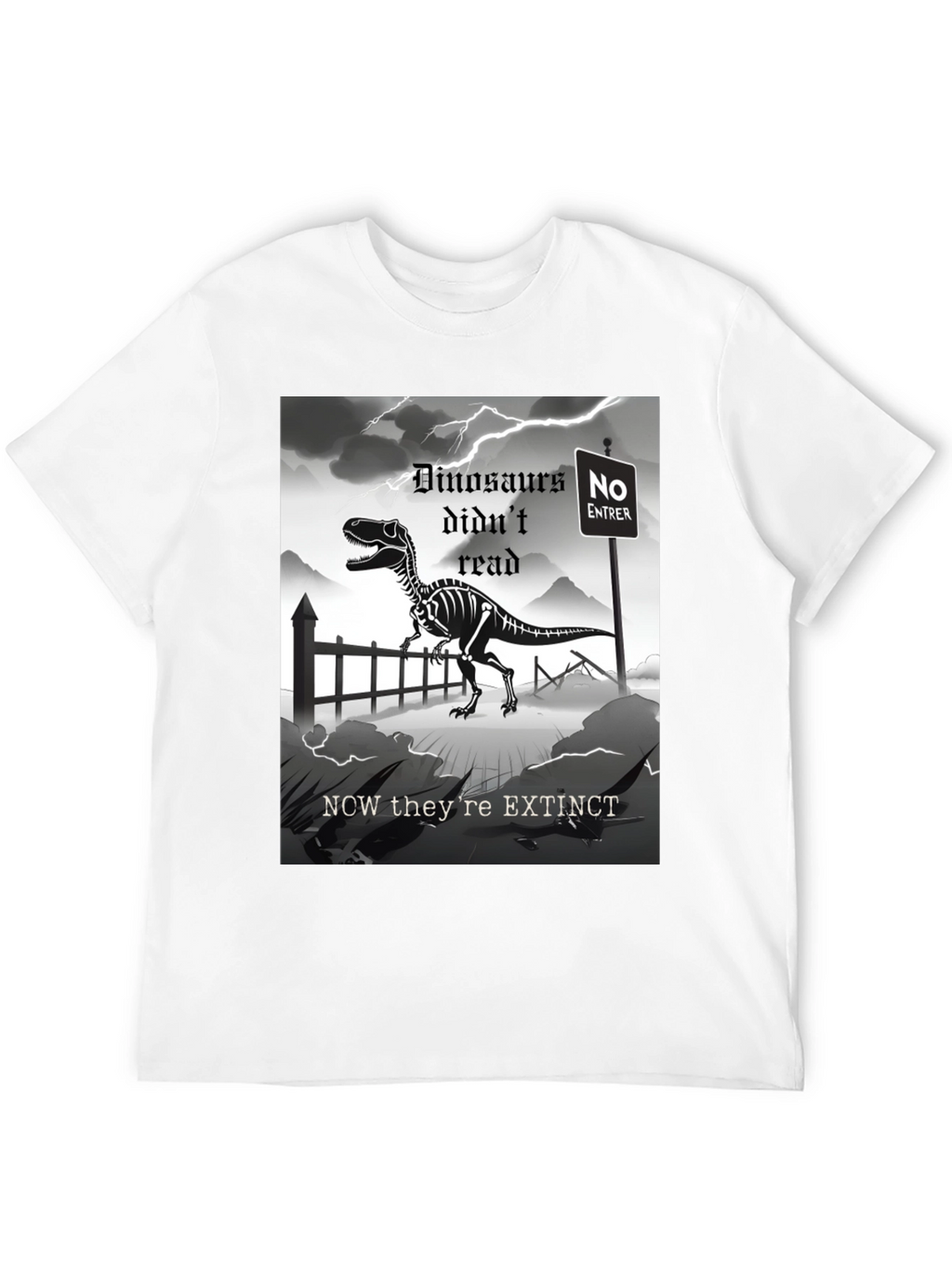 Dinosaur Extinction T-Shirt - Read or Die!